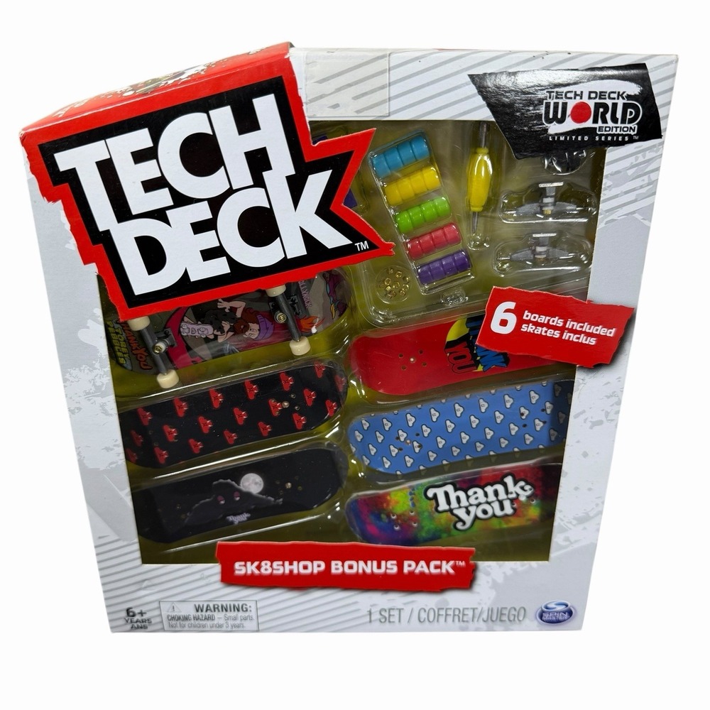 Tech Deck Sk8shop Bonus Pack Thank you Skateboards Fingerboards Brand New